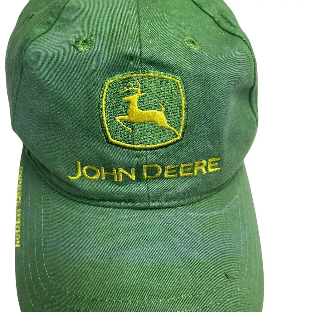 John Deere Owners Edition Green Adjustable Embroidered Logo Hat Cap